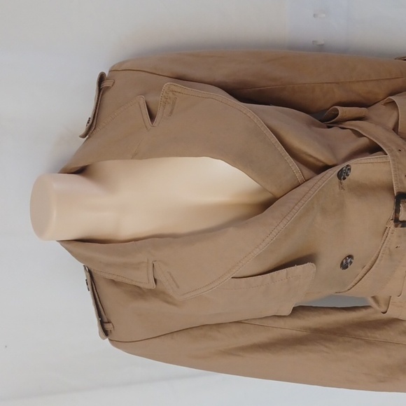 BANANA REPUBLIC pretty And Elegant Size S. Tan Trench Coat with Belt - Picture 4 of 15